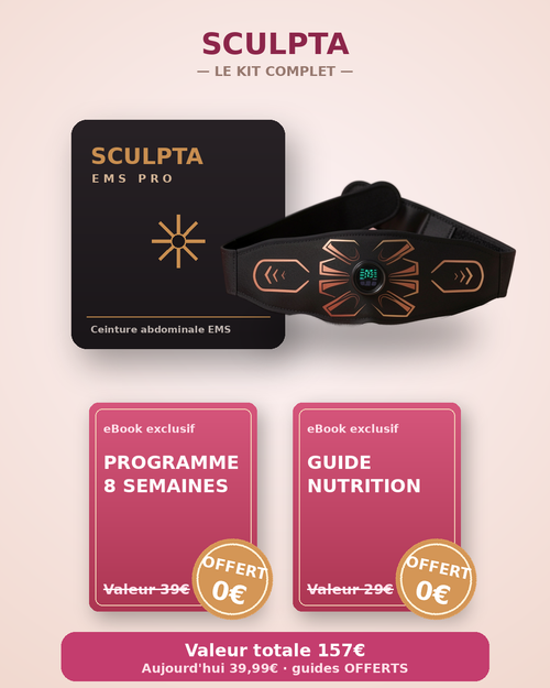 Sculpta® EMS Pro™ — Ceinture Abdominale